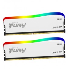 Оперативная память Kingston Fury Beast White RGB KF436C18BWAK2/32 DDR4 DIMM 32Gb KIT (2x16) 3600 MHz CL18