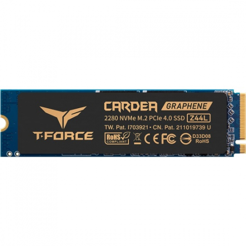 Твердотельный накопитель SSD T-FORCE M.2-2280 PCI-E Gen4x4 Z44L 250GB RETAIL W/HEAT SINK/STICKER TM8FPL250G0C127