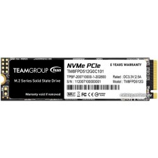 Твердотельный накопитель  512GB SSD TeamGroup MP33 PRO M.2 NVMe R2100Mb/s W1700MB/s TM8FPD512G0C101