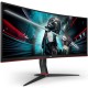 Монитор Игровой 34" AOC CU34G2X/BK/01 VA 3440x1440@144Hz 300cd/m2 Curved 3000:1 1мс 2xHDMI 2xDP Bl