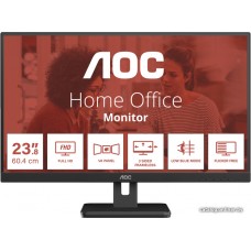 Монитор 24" AOC 24E3UM/01 VA 1920x1080 75Hz 4ms 350cd/m 3000:1 HDMI DP USB 2x2W Black