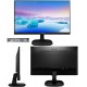 Монитор 23,8" PHILIPS 243V7QDSB/00/01 IPS 1920x1080 75Hz 4мс 250кдм 1000:1 VGA DVI HDMI Черный