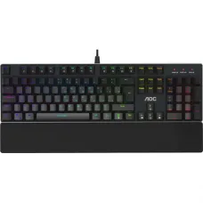 Игровая Клавиатура AOC GK500, 104 клавиш, RGB SHOW,  кабель 1,8м, USB2.0 RED GK500DR2R