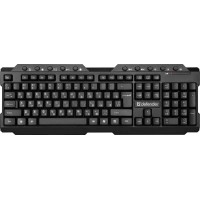 Клавиатура проводная Defender Element HB-195 RU черный