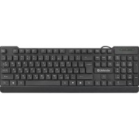Клавиатура проводная Defender Element HB-190 USB RU, черный