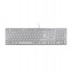 Клавиатура Hama Rossano R1050453,  White-Silver