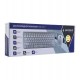 Комплект клавиатура + мышь wireless, Gembird KBS-7001-RU, white