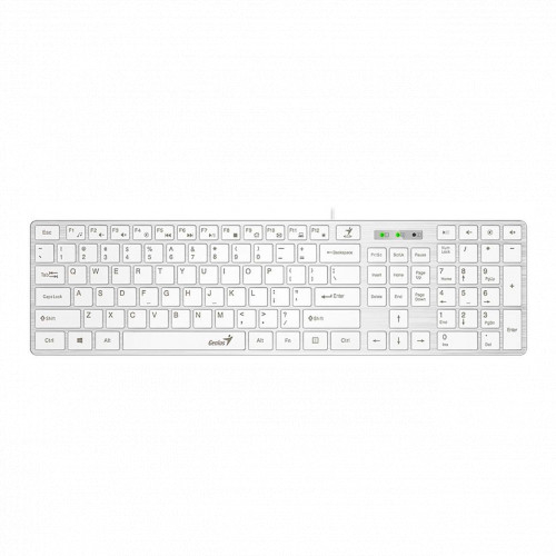 Клавиатура Genius RS2,SlimStar 126,RU,USB,WHITE 31310017410