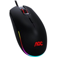 Мышь игровая AOC GM500 8 кн. 5000 dpi, USB2.0 кабель 1.8 м Черный GM500DRBE