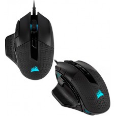 Мышь Corsair, Nightsword RGB, Optical, 18000 dpi, 10 button, 1.8m cable,USB, [CH-9306011-EU], black