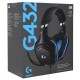 Наушники Logitech G432 Gaming Headset, 20-20000Hz, 107dB, 2.4m cable, [981-000770], black
