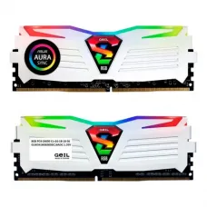 Комплект модулей памяти 16GB Kit (2x8GB) GEIL DDR4 3000MHz SUPER LUCE RGB WHITE GLWS416GB3000C16ADC