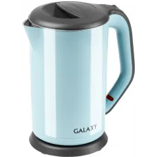 Чайник электрический с двойными стенками GALAXY GL0330, 2000Вт, Объем 1,7 л, 220В/50Гц Голубой