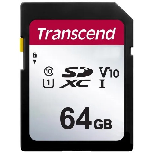 Карта памяти SD 64GB Class 10 U3 Transcend TS64GSDC300S