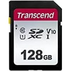 Карта памяти SD 128GB Class 10 U3 Transcend TS128GSDC300S