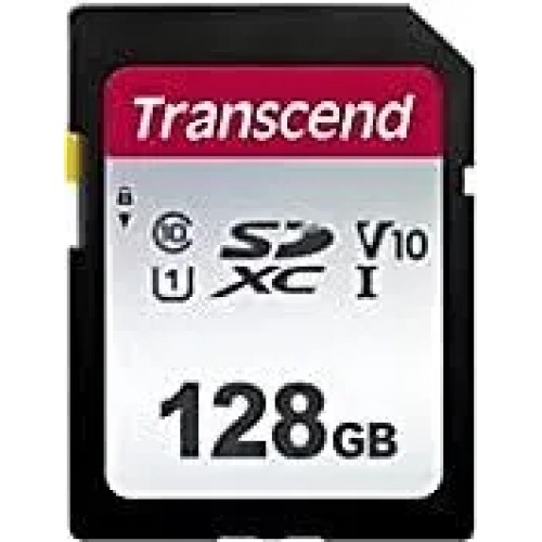 Карта памяти SD 128GB Class 10 U3 Transcend TS128GSDC300S
