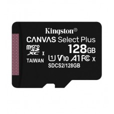 Карта памяти MicroSD 128GB Class 10 UHS-I A1 C10  Kingston SDCS2/128GBSP