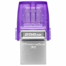 USB Флешка Kingston 256 GB, DataTraveler MicroDuo 3C, USB 3.2, Type-C, Violet, DTDUO3CG3/256GB