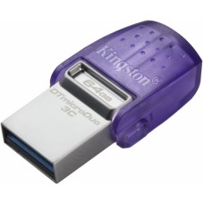 USB Флешка Kingston 64GB DTDUO3CG3/64GB, двойной интерфейс USB Type-C и Type-A, 200 МБ/с (чтение), USB 3.2 Gen 1