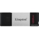 USB Флешка Kingston 128Gb USB-C 3.2 Data Traveler 80 (Silver-Black)