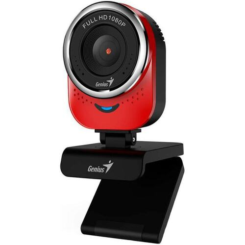 Веб-камера Genius RS,QCam 6000, Full HD 1080p, 30 кадров, 360°, MIC, 32200002408, красный