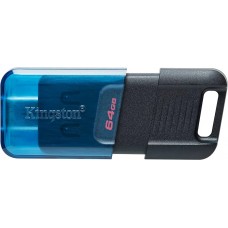 USB Флешка Kingston 64Gb USB-C 3.2 Data Traveler 80M (Blue-Black)