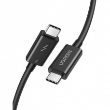 Кабель UGREEN US501 USB-C to USB-C Thunderbolt 4 Cable 0.8m (Black), 30389