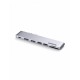 Конвертер Ugreen CM356 Dual USB-C To 2*USB 3.0 A+USB-C Female+ 2*HDMI+TF/SD Converter Gray, 80548