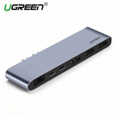 Конвертер UGREEN CM218 Dual USB-C 6-in-1 Multifunctional Converter, 50984