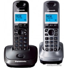 Радиотелефон PANASONIC KX-TG2512 (RU2)  Темно-серый металлик/серый лметаллик Доп.трубка в комплекте.