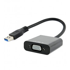 Converter USB 3.0 m -> D-Sub (VGA) f, Cablexpert AB-U3M-VGAF-01, black