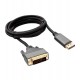 Кабель DisplayPort to DVI, 1.8m, Cablexpert CC-DPM-DVIM-4K-6