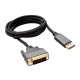 Кабель SVGA, DisplayPort to DVI, 1.8m, Cablexpert CC-DPM-DVIM-4K-6