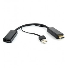 HDMI converter, Cablexpert DSC-HDMI-DP, HDMI m -> DisplayPort f, black