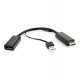 HDMI converter, Cablexpert DSC-HDMI-DP, HDMI m -> DisplayPort f, black