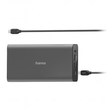 USB power bank, Hama USB-C Power Pack, 26800 mAh, PD, 5-20V/60W, black