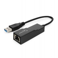 Сетевая карта USB, 10/100/1000 Mb, Gembird Сетевая карта-U3, USB LAN