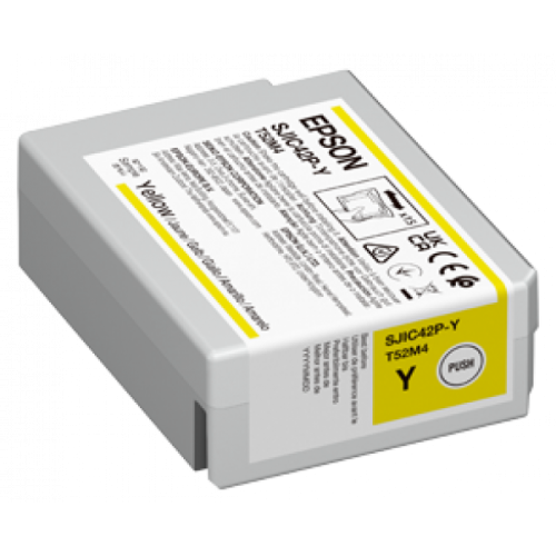 Картридж Epson C13T52M440 SJIC42P-Y Ink cartridge for ColorWorks C4000e ( Yellow)
