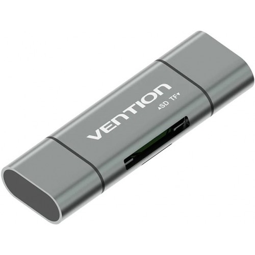 Картридер Vention USB 3.0, Multi-Function card reader, Gray, Metal type. CCHH0