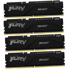 Оперативная память DDR5-128 GB {комплект} <5600MHz> Kingston Fury Beast, KF556C40BBK4-128, (4x32GB), CL40