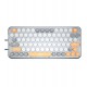 Клавиатура Bluetooth, Aula F3680, BT/wireless/Type C, grey-white