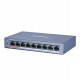 Коммутатор  8 port 10/100M Hikvision DS-3E0109P-E/M(B), 8 x PoE + 1 x RJ45 10/100M