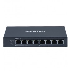 Коммутатор  8 port 10/100/1000M Hikvision DS-3E0508P-O, 4 x Gb PoE + 4 x RJ45 10/100/1000M