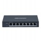 Коммутатор  8 port 10/100/1000M Hikvision DS-3E0508P-O, 4 x Gb PoE + 4 x RJ45 10/100/1000M