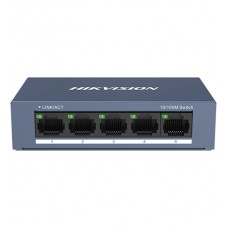 Коммутатор  5 port 10/100M Hikvision DS-3E0105-O, desk/rack