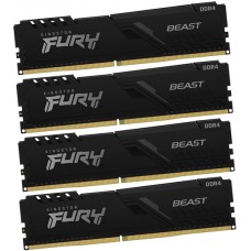 Оперативная память DDR4 16 GB {комплект} <2666MHz> Kingston Fury Beast, KF426C16BBK4/16, (4x4GB), CL16