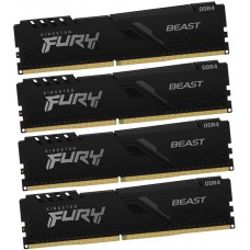 Оперативная память DDR4 16 GB {комплект} <2666MHz> Kingston Fury Beast, KF426C16BBK4/16, (4x4GB), CL16