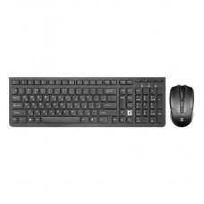 Комплект беспроводной клавиатура+мышь Defender Columbia C-775 RU,черный,мультимедиа