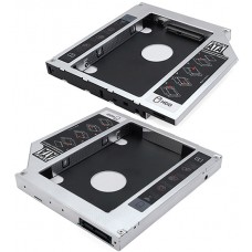 Внешний корпус Gembird MF-95-02, 2.5" HDD/SSD (7/9.5/12.7mm) -> notebook DVD bay, SATA I/II/III