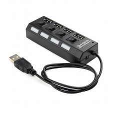 USB Hub 4 port, Gembird UHB-243-AD, USB 2.0, black